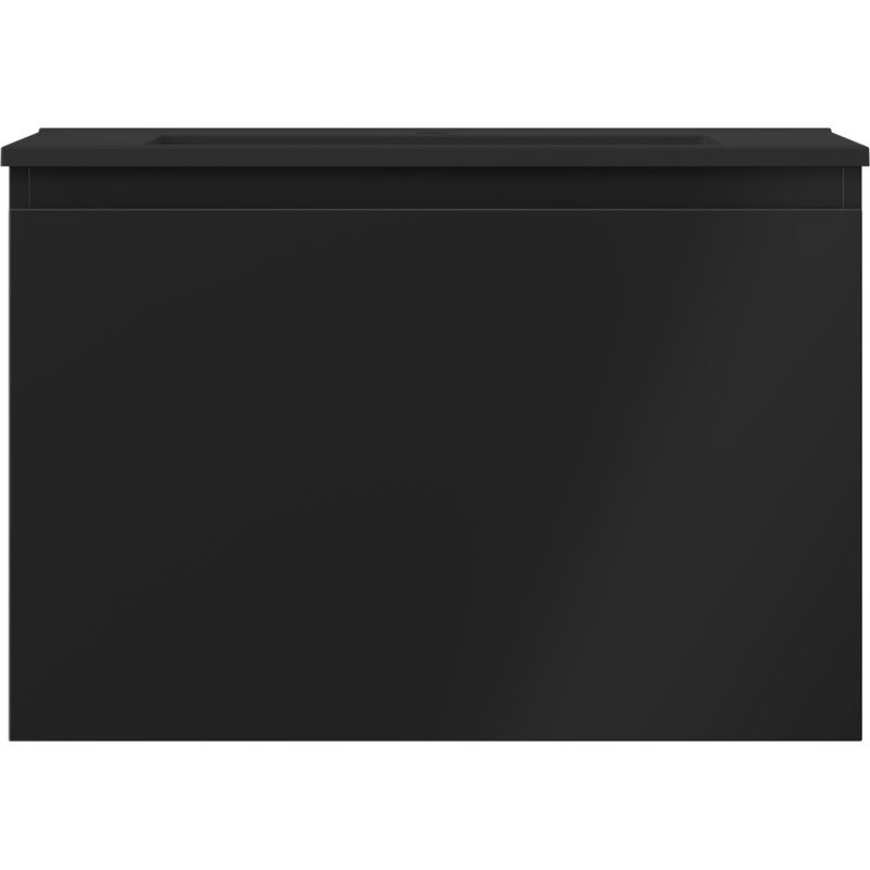 Mexen Orio kúpeľňová skrinka 70 cm s umývadlom Otis, 1 zásuvka, čierna matná - 91A10-07047-1-BF71-W18M71