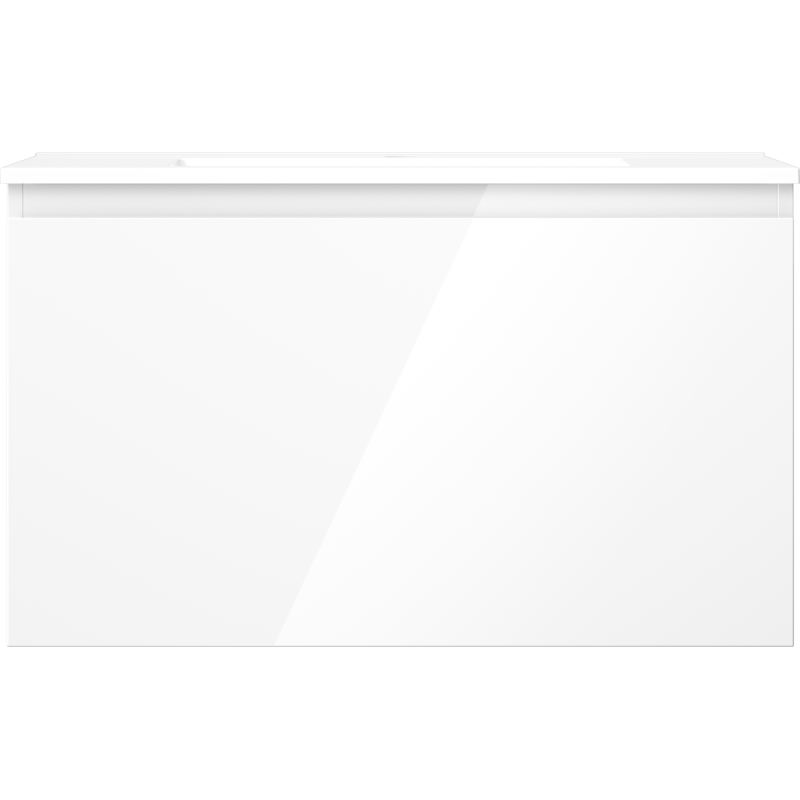 Mexen Orio kúpeľňová skrinka 80 cm s umývadlom Otis, 1 zásuvka, biela lesk - 91A10-08047-1-BF00-W18M00