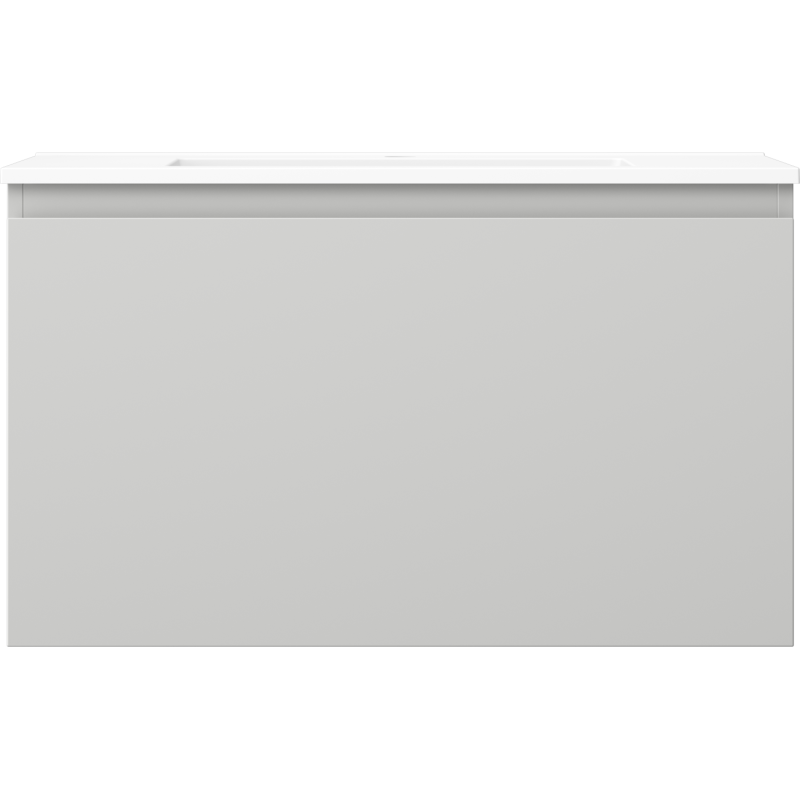 Mexen Orio kúpeľňová skrinka 80 cm s umývadlom Otis, 1 zásuvka, sivá matná/biela matná - 91A10-08047-1-BF62-W18M01