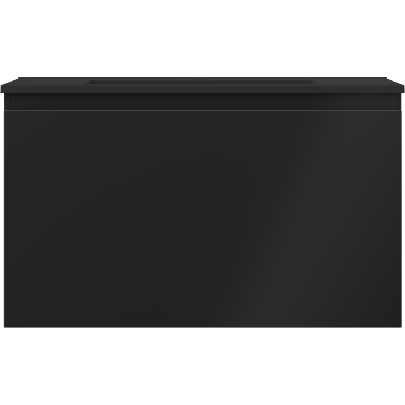 Mexen Orio kúpeľňová skrinka 80 cm s umývadlom Otis, 1 zásuvka, čierna matná - 91A10-08047-1-BF71-W18M71