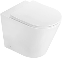 Mexen Rico stojaca wc misa Rimless s pomaly zatvárajúcim sa slim sedátkom, duroplast, biely lesk - 32724000