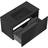 Mexen Orio kúpeľňová skrinka 90 cm s umývadlom Otis, 1 zásuvka, čierna matná - 91A10-09047-1-BF71-W18M71