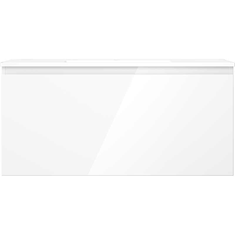 Mexen Orio kúpeľňová skrinka 100 cm s umývadlom Otis, 1 zásuvka, biely lesk - 91A10-10047-1-BF00-W18M00