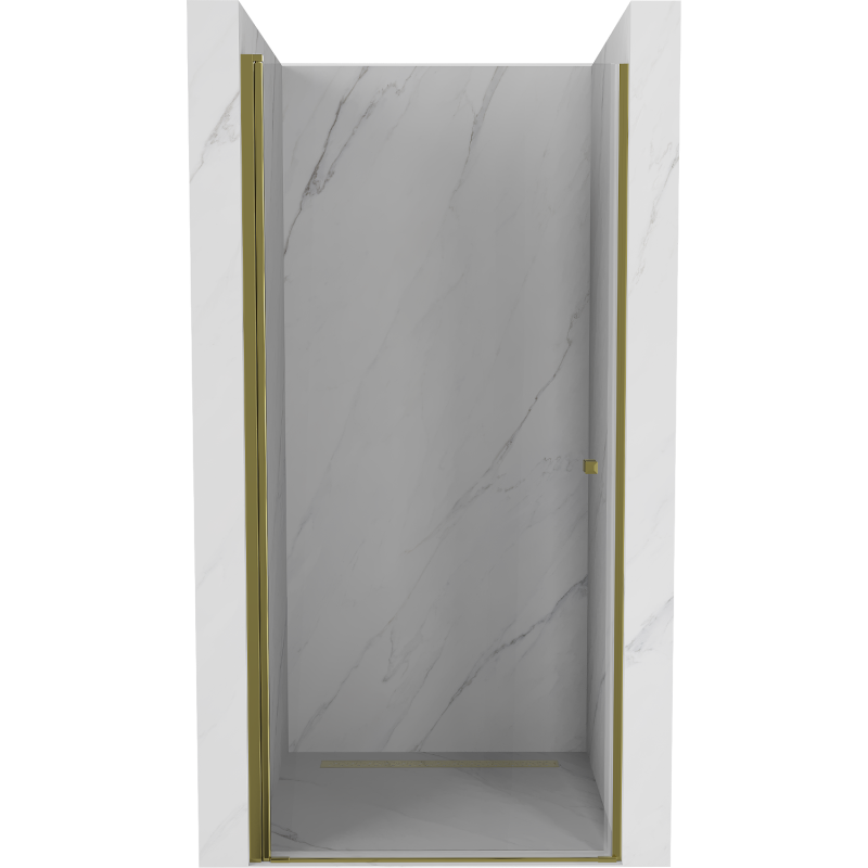 Mexen Pretoria sprchové dvere otočné 80 cm, transparentné, zlaté - 852-080-000-50-00