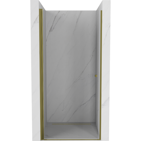 Mexen Pretoria sprchové dvere otočné 80 cm, transparentné, zlaté - 852-080-000-50-00