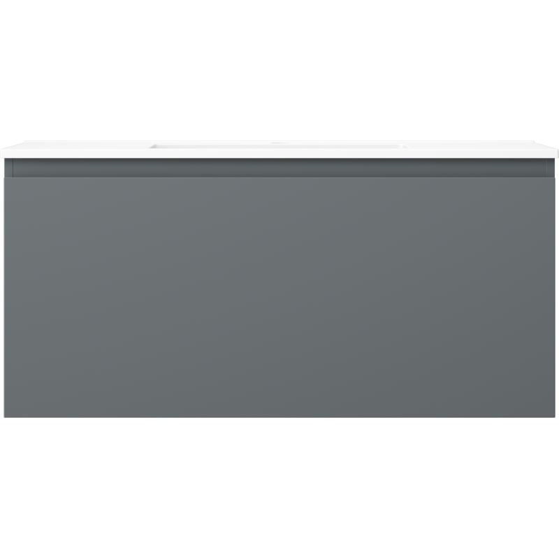 Mexen Orio kúpeľňová skrinka 100 cm s umývadlom Otis, 1 zásuvka, grafit mat/biela mat - 91A10-10047-1-BF66-W18M01