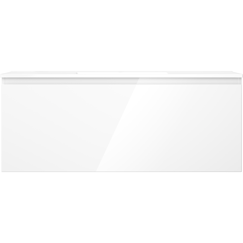 Mexen Orio kúpeľňová skrinka 120 cm s umývadlom Otis, 1 zásuvka, biela lesk - 91A10-12047-1-BF00-W18M00