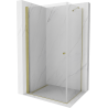 Mexen Pretoria sprchový kút 70 x 90 cm, transparentný, zlatý - 852-070-090-50-00