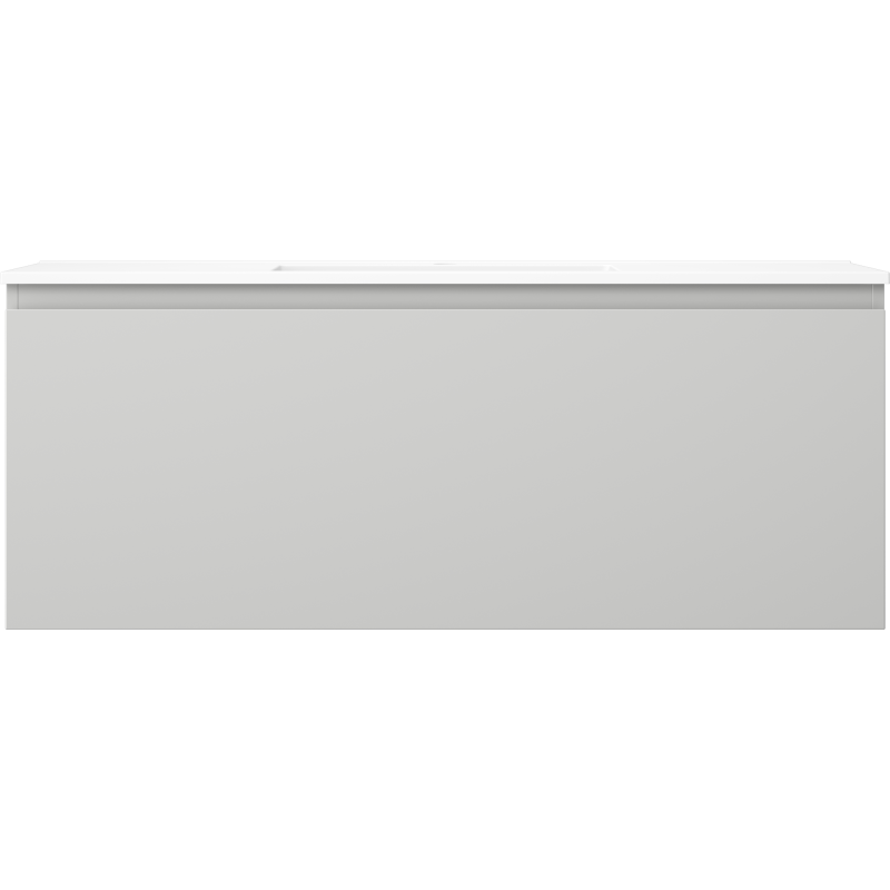 Mexen Orio kúpeľňová skrinka 120 cm s umývadlom Otis, 1 zásuvka, sivá matná/biela matná - 91A10-12047-1-BF62-W18M01