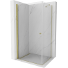 Mexen Pretoria sprchový kút 80 x 70 cm, transparentný, zlatý - 852-080-070-50-00