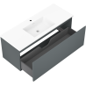 Mexen Orio kúpeľňová skrinka 120 cm s umývadlom Otis, 1 zásuvka, grafitová matná/biela matná - 91A10-12047-1-BF66-W18M01