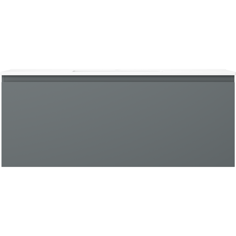 Mexen Orio kúpeľňová skrinka 120 cm s umývadlom Otis, 1 zásuvka, grafitová matná/biela matná - 91A10-12047-1-BF66-W18M01