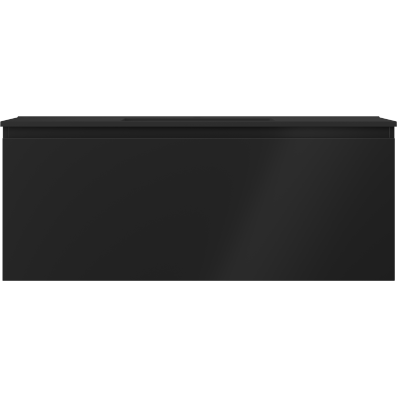 Mexen Orio kúpeľňová skrinka 120 cm s umývadlom Otis, 1 zásuvka, čierna matná - 91A10-12047-1-BF71-W18M71