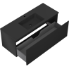 Mexen Orio kúpeľňová skrinka 120 cm s umývadlom Otis, 1 zásuvka, čierna matná - 91A10-12047-1-BF71-W18M71