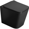 Mexen Cube WC misa stojaca Rimless s pomaly padajúcim sedátkom slim, duroplast, čierna matná - 32924085