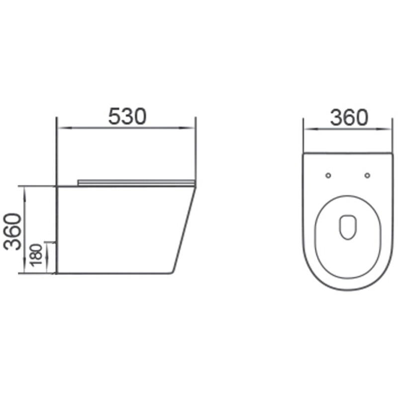 Mexen Rico 2.0 misa wc Rimless Tornado so sedadlom so spomaľovacím zatváraním slim, duroplast, biely lesk - 3072L4000T