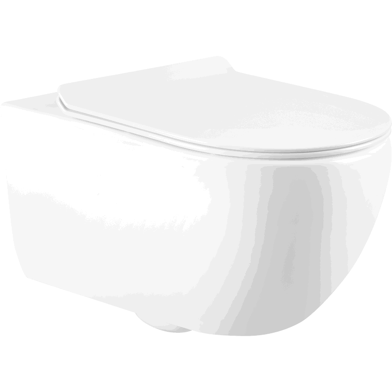 Mexen Carmen miska WC Rimless s pomaly padacou doskou slim, duroplast, biela lesklá - 3088L4000