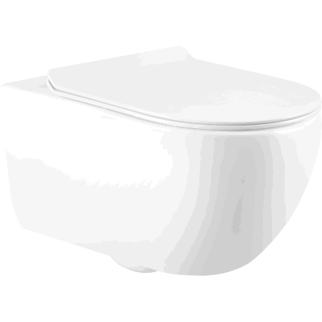 Mexen Carmen miska WC Rimless s pomaly padacou doskou slim, duroplast, biela lesklá - 3088L4000