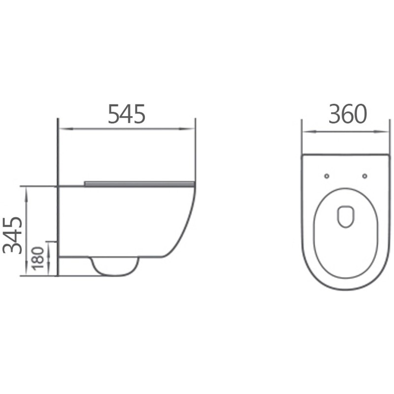 Mexen Carmen 2.0 misa WC Rimless s doskou s pomalým zatváraním slim, duroplast, biela lesklá - 3088L4000