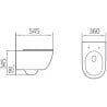 Mexen Carmen miska WC Rimless s pomaly padacou doskou slim, duroplast, biela lesklá - 3088L4000