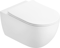 Mexen Carmen 2.0 WC misa Rimless Tornado s pomaly zatvárajúcim sa tenkým sedadlom, duroplast, biely lesk - 3088L4000T