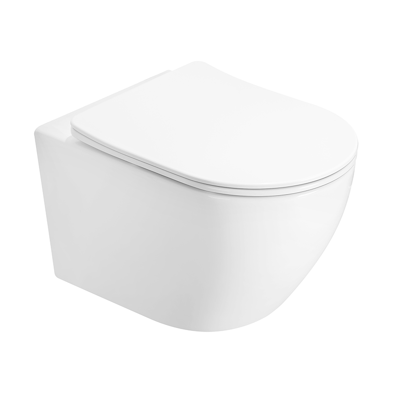 Mexen Lena WC miska Rimless s pomaly zatváracou doskou, tenká, duroplast, biela lesklá - 3022L4000