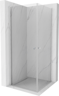 Mexen Pretoria Duo sprchová kabína s výklopnými dverami 90 x 90 cm, priehľadná, chróm - 852-090-090-02-00