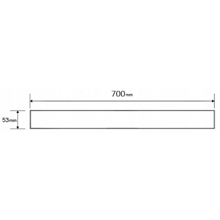 Mexen Flat M13 krytka 2v1 pre žľabový odtok 70 cm, brúsená meď - 1C19070