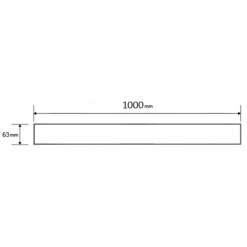 Mexen Flat M18 kryt na líniový odtok 100 cm, brúsená meď - 1C23100