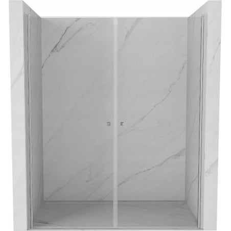 Mexen Pretoria Duo sprchové dvere výklopné 140 cm, transparentné, chróm - 852-140-000-02-00