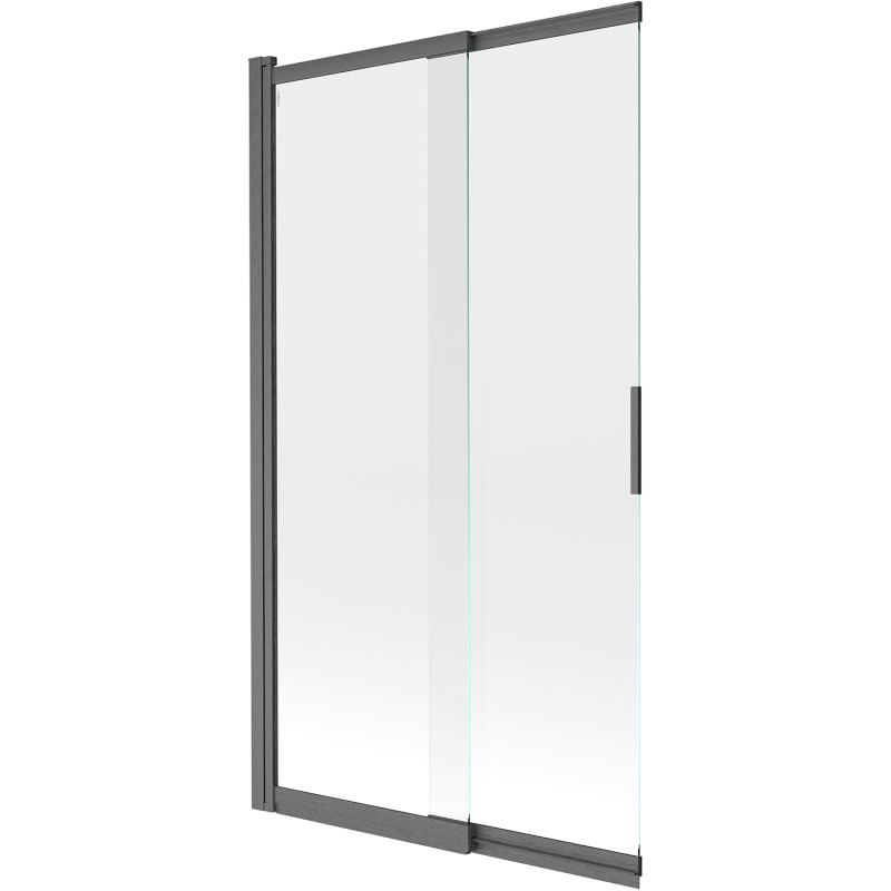 Mexen Fox sprchový panel s 2 posuvnými krídlami 100 x 150 cm, transparentný, brúsená zbraňová šedá - 891-100-002-66-00
