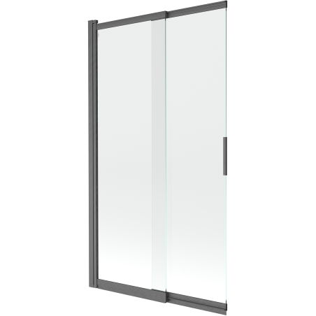 Mexen Fox sprchový panel s 2 posuvnými krídlami 100 x 150 cm, transparentný, brúsená zbraňová šedá - 891-100-002-66-00