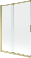 Mexen Fox sprchový kút 2-krídlový posuvný 120 x 150 cm, transparentný, zlatý brúsený - 891-120-002-55-00