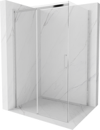 Mexen Omega sprchová kabína, posuvné dvere 100 x 80 cm, transparentnéné, chrómová - 825-100-080-01-00