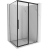 Mexen Rox sprchovací kút posuvný pravý 155 x 95 cm, čierny rám, čierny - 8C2-155-095-70-70-P