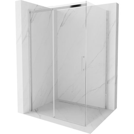 Mexen Omega posuvný sprchovací kút 110 x 80 cm, transparentný, chróm - 825-110-080-01-00
