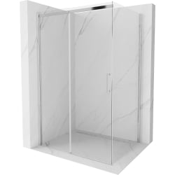 Mexen Omega sprchová kabína, posuvné dvere 150 x 90 cm, transparentnéné, chrómová - 825-150-090-01-00