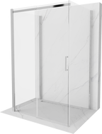 Mexen Omega sprchový kút 3-stenný, posuvný 120 x 80 cm, transparentný, chróm - 825-120-080-01-00-3S