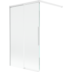 Mexen Rox vaňová zástena 2-krídlová posuvná 100 x 150 cm, transparentná, biela - 8C9-100-003-20-00