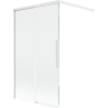 Mexen Rox vaňová zástena 2-krídlová posuvná 100 x 150 cm, transparentná, biela - 8C9-100-003-20-00