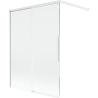Mexen Rox sprchový paraván, dvojkrídlový, posuvný, 120 x 150 cm, transparentný, biely - 8C9-120-003-20-00