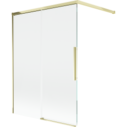Mexen Rox sprchová zástena, 2-krídlová posuvná 120 x 150 cm, transparentná, zlatá - 8C9-120-003-50-00
