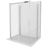 Mexen Omega sprchový kút 3-stranný, posuvný 140 x 90 cm, priehľadný, chróm - 825-140-090-01-00-3S