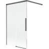 Mexen Rox sprchová zástena dvojkrídlová posuvná 100 x 150 cm, transparentná, brúsená zbraňová sivá - 8C9-100-003-66-00