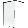 Mexen Rox sprchová zástena 2-krídlová posuvná 100 x 150 cm, transparentná, čierna - 8C9-100-003-70-00