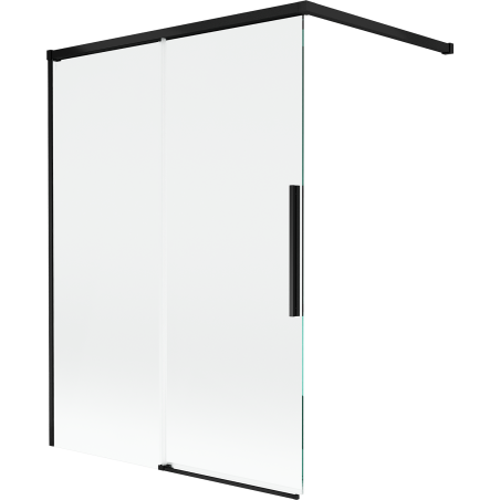 Mexen Rox sprchový paravan 2-krídlový posuvný 120 x 150 cm, transparentný, čierny - 8C9-120-003-70-00