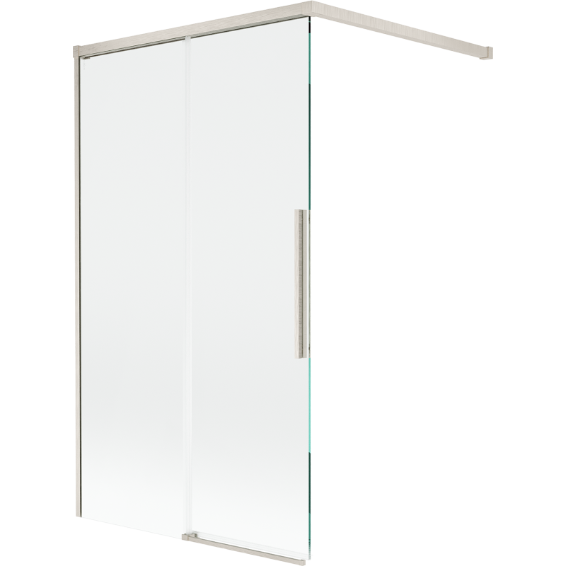 Mexen Rox paraván do vane s dvoma posuvnými krídlami 100 x 150 cm, transparentný, brúsený nikel - 8C9-100-003-97-00