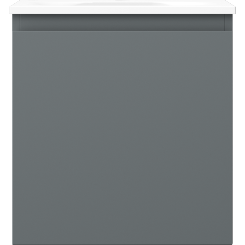 Mexen Orio kúpeľňová skrinka 45 cm s umývadlom Vela, 1 zásuvka, grafit mat/biela mat - 91A10-04547-1-BF66-W23M01