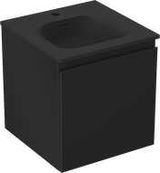 Mexen Orio kúpeľňová skrinka 45 cm s umývadlom Vela, 1 zásuvka, čierna matná - 91A10-04547-1-BF71-W23M71