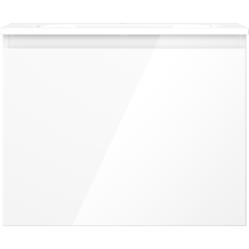 Mexen Orio kúpeľňová skrinka 60 cm s umývadlom Vela, 1 zásuvka, biely lesk - 91A10-06047-1-BF00-W23M00